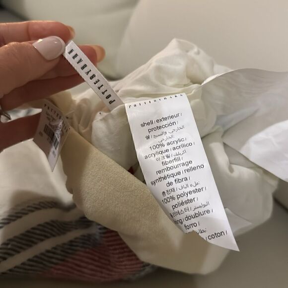 NWT-Pottery Barn Hamilton Plaid Christmas stocking monogram Britannia - Picture 4 of 6